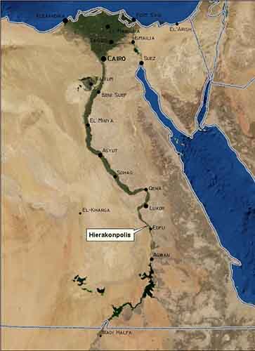 Hierakonpolis Location
